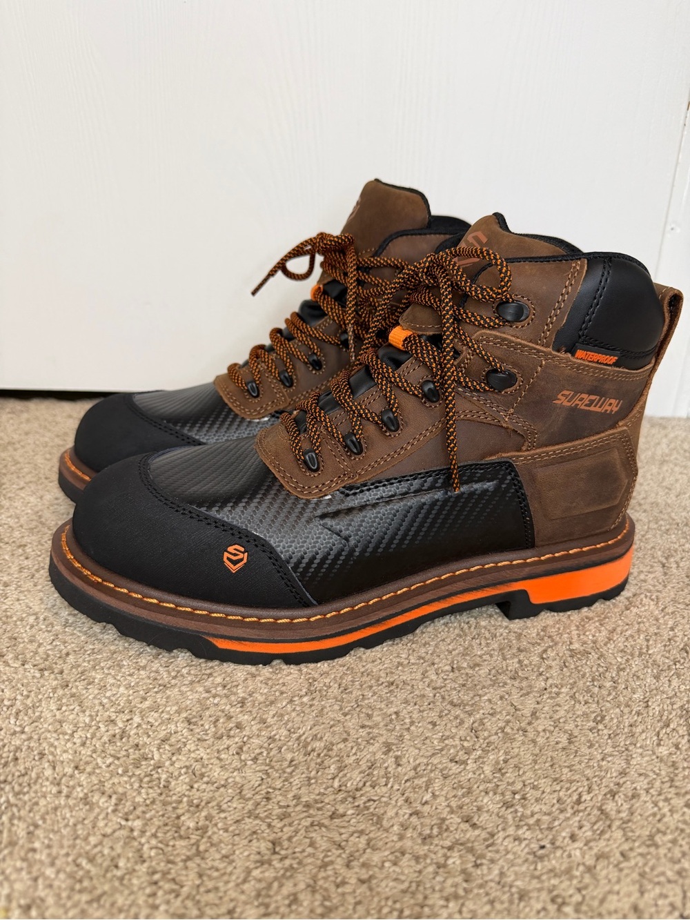NWT Sureway Men’s Composite Toe Waterproof Work Boots, Sz 10 - Picture 5 of 11